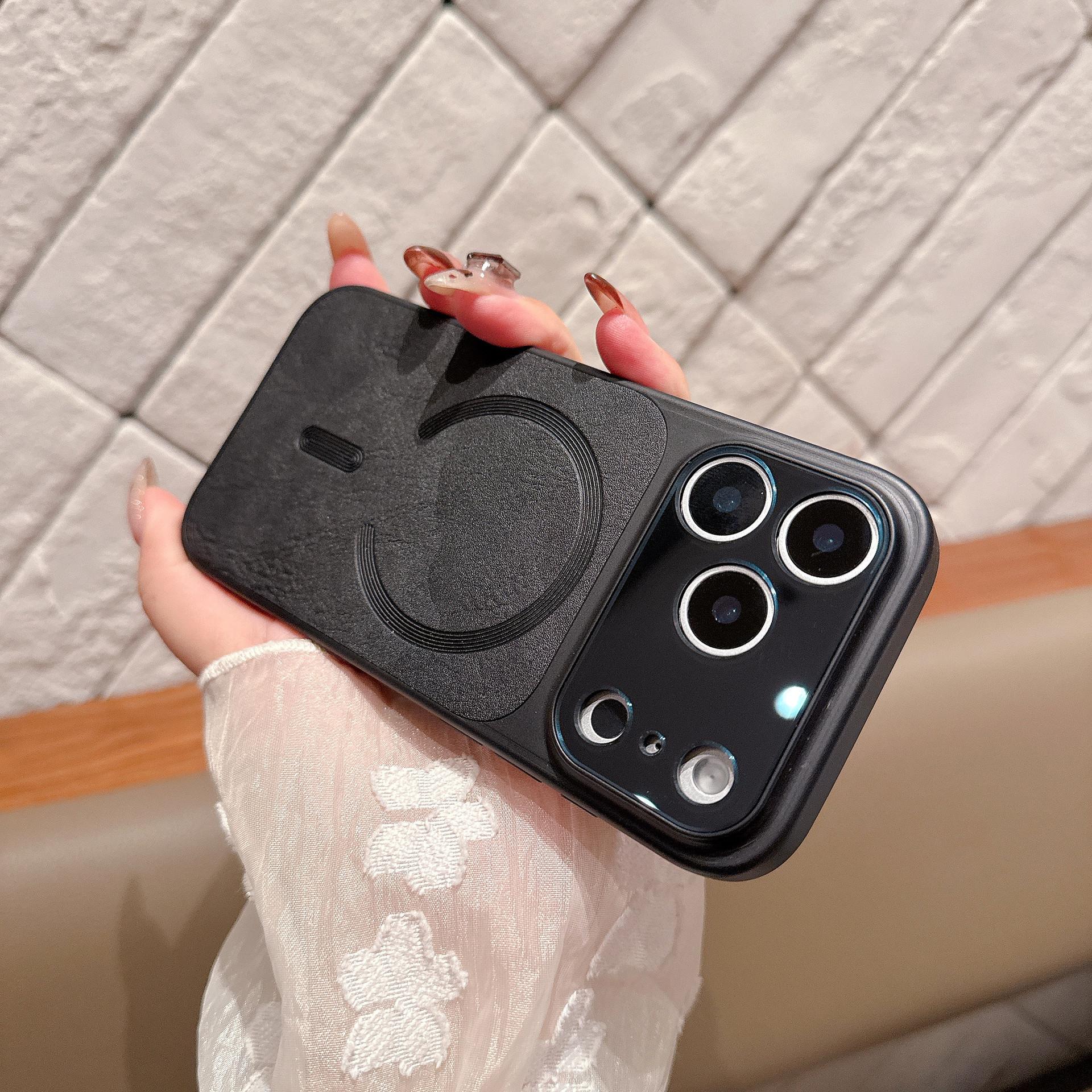 

For IPhone17 Pony Leather Matte Phone Case for Apple 13-16 Seconds To 17 Series Magnetic AIR Phone Case Apple 13