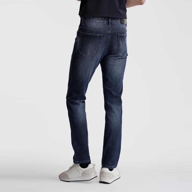 K-Boxing Men's Cotton-Feel Elastic Casual Jeans NQRN1523