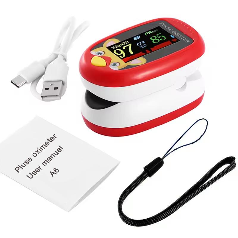USB Kids Finger Oximeter Or Non Contact Infrared Forehead Thermometer Digital LCD Fever Detector Heart Rate SpO1 Monitor