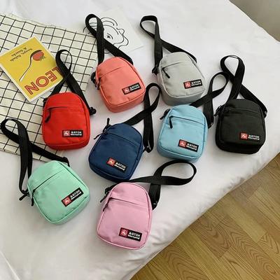 Mobile Canvas Bag Fashion Crossbody Women's Bag Females Student Versatile Small Crossody Bag Outdoor Sports Mini Small Bag
