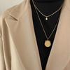 p545-gold necklace (36+45)+5cm