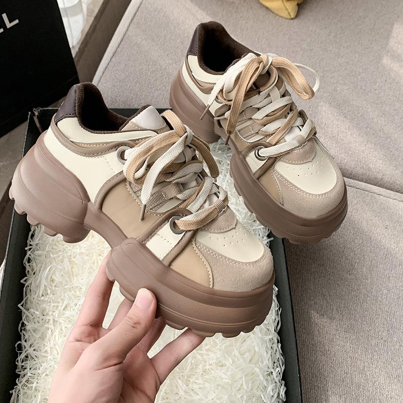 Sales Big Head Ugly Cute Thick Soled Bread Female Female Niche Design Cake Thick Soled All Casual Shoes