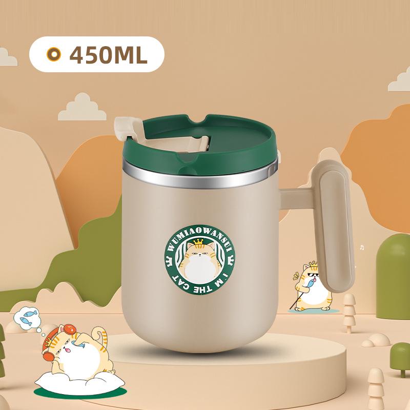 304 Double-Layer Stainless Steel Travel Thermos Mug