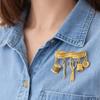 DIY Tailor Tools Brooch Vintage Metal Corsage Ornament Unique Sewing Supplies Brooch Daily Wear