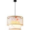 New Chinese Style Hand-Woven Bamboo Pendant Light