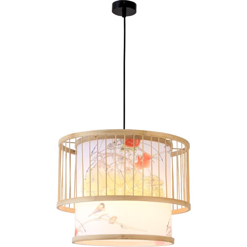 New Chinese Style Hand-Woven Bamboo Pendant Light