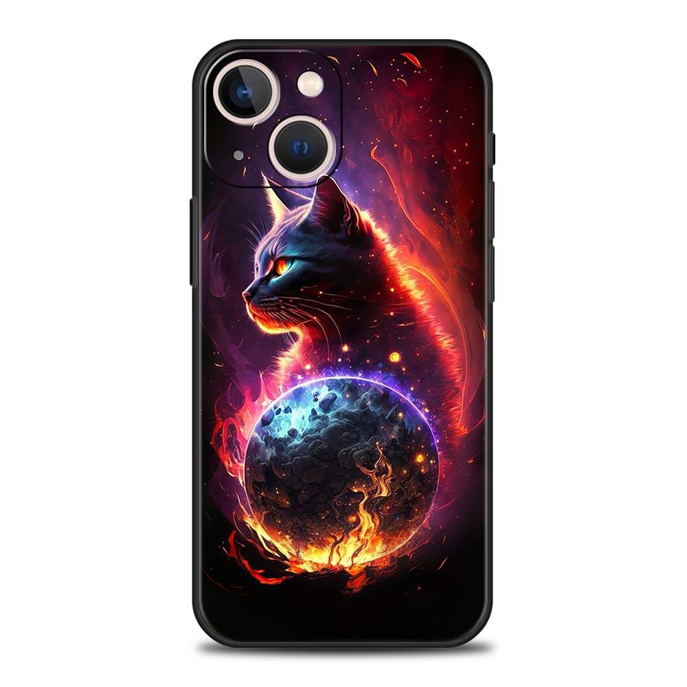 

Чехол для телефона Cover для iPhone 17 Pro Max 16 15 14 13 12 11 Pro Max Plus 17AIR Ударопрочный Мягкий ТПУ Корпус CAT Fundas Capas Coque Сумка iPhone 17 Pro