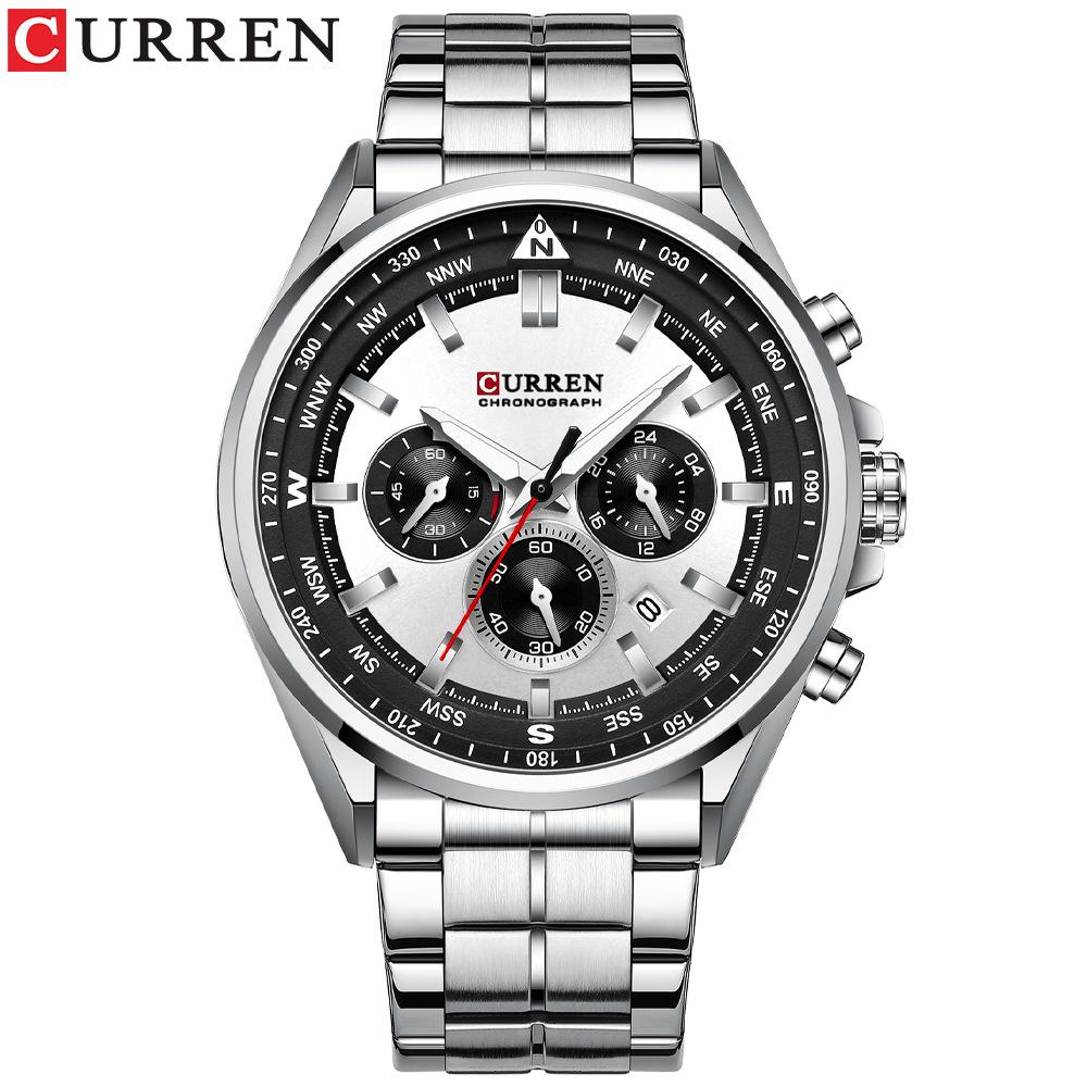 Curren 8399 Men's Quartz Multifunction Calendar Watch with Large Dial