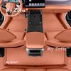 Leather Car Floor Mats Fit For BYD Han L DM EV 2025 2026 Auto Custom Foot Matts Rugs Vehicle Carpets Pads Full Set Accessories