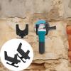 2 Bay Angle Grinder Holder Multipurpose Wall Mounted Angle Grinder Stand Cord Hanger Frame Tool Angle Grinder Rack For Polishers