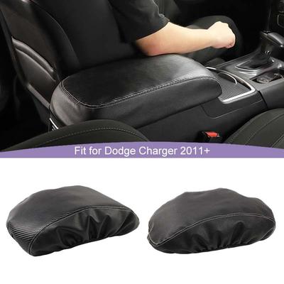 Copertura Protettiva in Pelle per Bracciolo Cuscinetto Antigraffio Copertura Decorativa Per Dodge Charger Per Chrysler 300C 2011 in Poi Accessori Interni Auto
