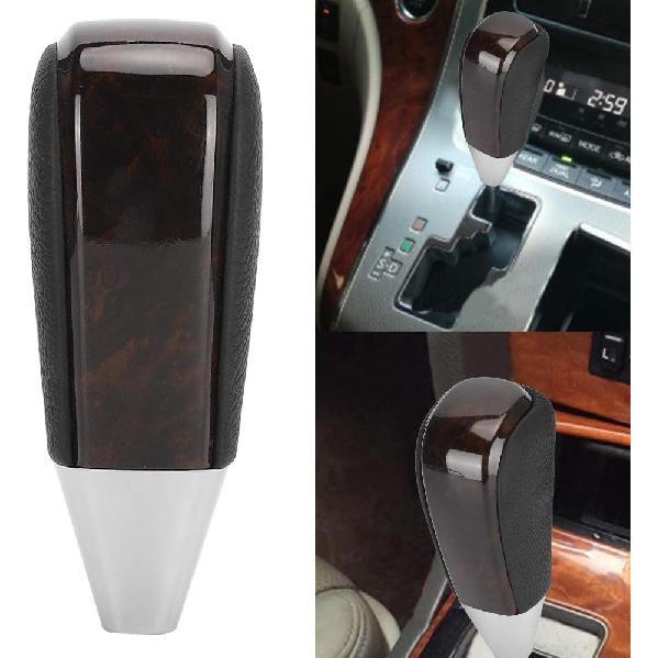 Qiilu Gear Shift Knob Auto Car Gear Shift Knob Handball Shift Lever PU Leather Acrylic Shift Lever Replacement Fit for 2008-2017