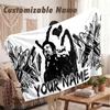 Custom Name Flannel Blanket,The Weeknd Lightweight Warm Bed Blanket For Couch & Holiday Gift