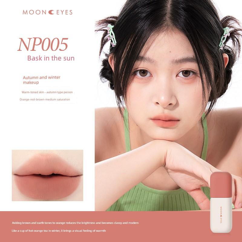 [New Product] Mooneyes Color Diary Lip Mud Matte Lip Glaze Lipstick Velvet Matte Whitening Non-Stick Cup