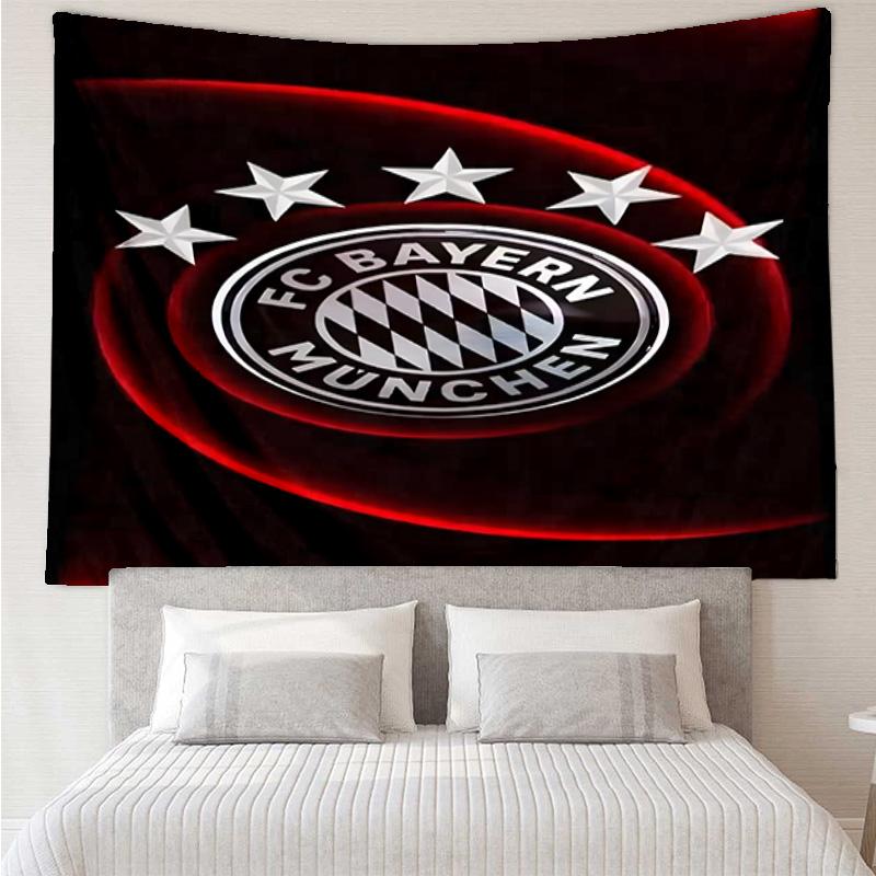 1PC Munich Football Club Printed Tapestry Room Decoration Wall Hanging for Living Room Bedroom, dormitory, Birthday and Christmas gifts