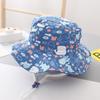Fisherman's Hat for Children, Summer Sun Protection, Thin Style for Boys, Large Brim, Wide Brim, Cute Korean Style for Girls