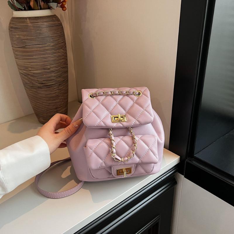 

Рюкзак Цепочка Ветер Нишевая Сумка Новый Ромб Вышитая Нить Рюкзак Женский Премиум Сумка для Поездок