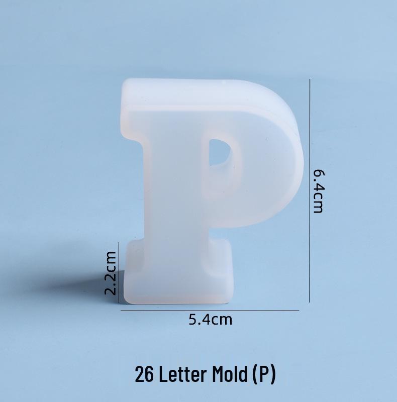 Crystal Epoxy Silicone Molds: 26 English Letters for Creative DIY Ornaments and Decorations