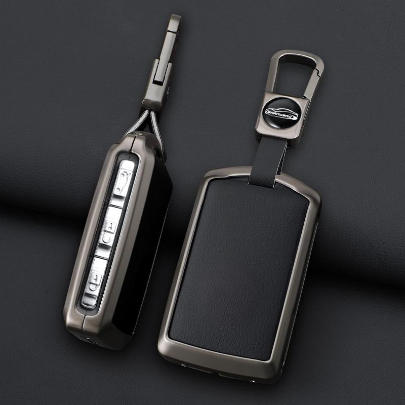Metal Car Smart Remote Key Case Full Cover Protection Holder Shell for Volvo Polestar 2 Polestar 3 2023 2024 Keyless Keychain
