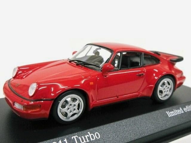 

European Exclusive Scale Porsche 911 Turbo 1990 964 Model 1/43 (Red)