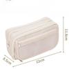 Large Capacity Pen Pouch Solid Color Pencil Case Fashion Pencil Bag  Back To School