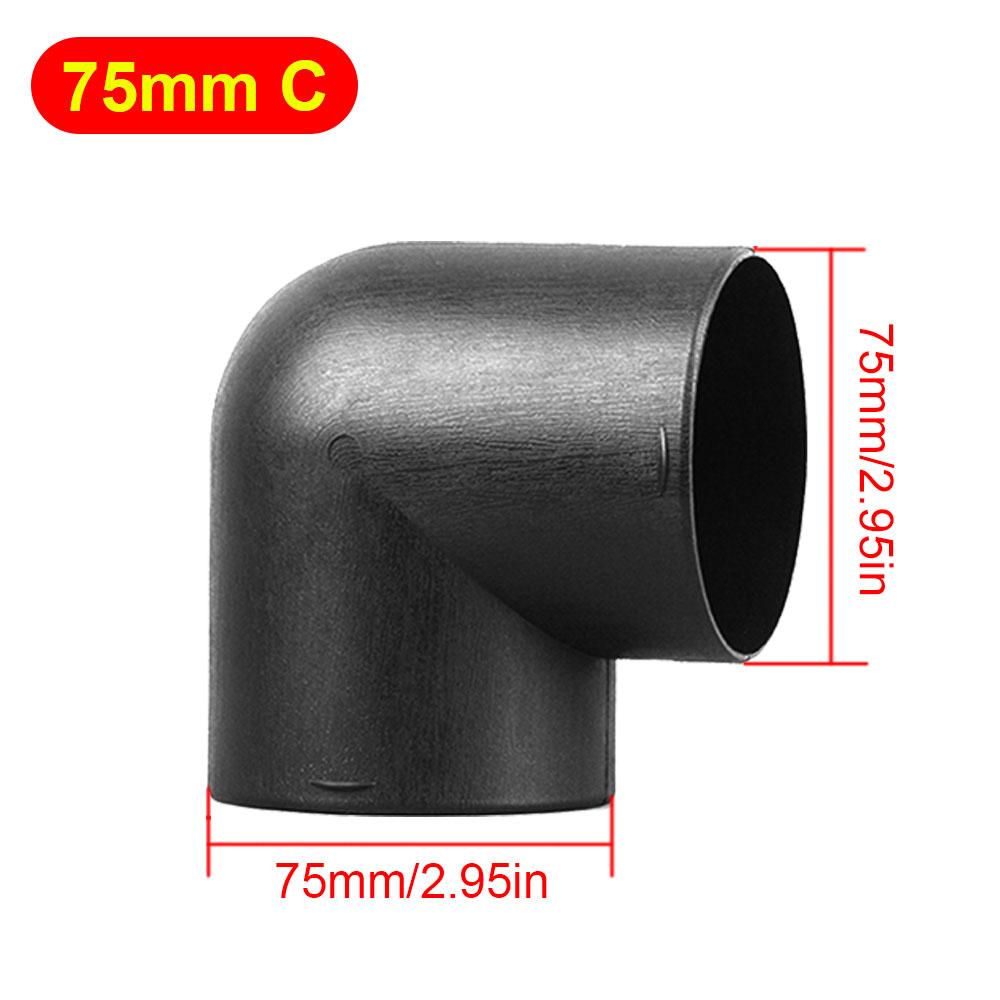 

Крышка выпускного отверстия для воздуха автомобиля 90/75/60 мм, соединитель колена воздуховода для дизельного парковочного Webasto Eberspaecher