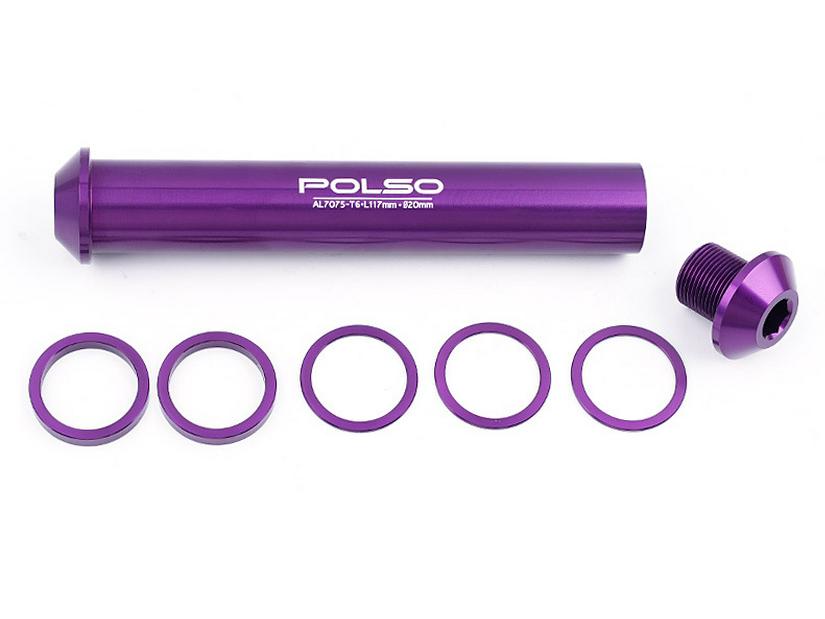 High-Strength BMX Thru-Axle Peg with 100x20 Aluminum Alloy Front Hub