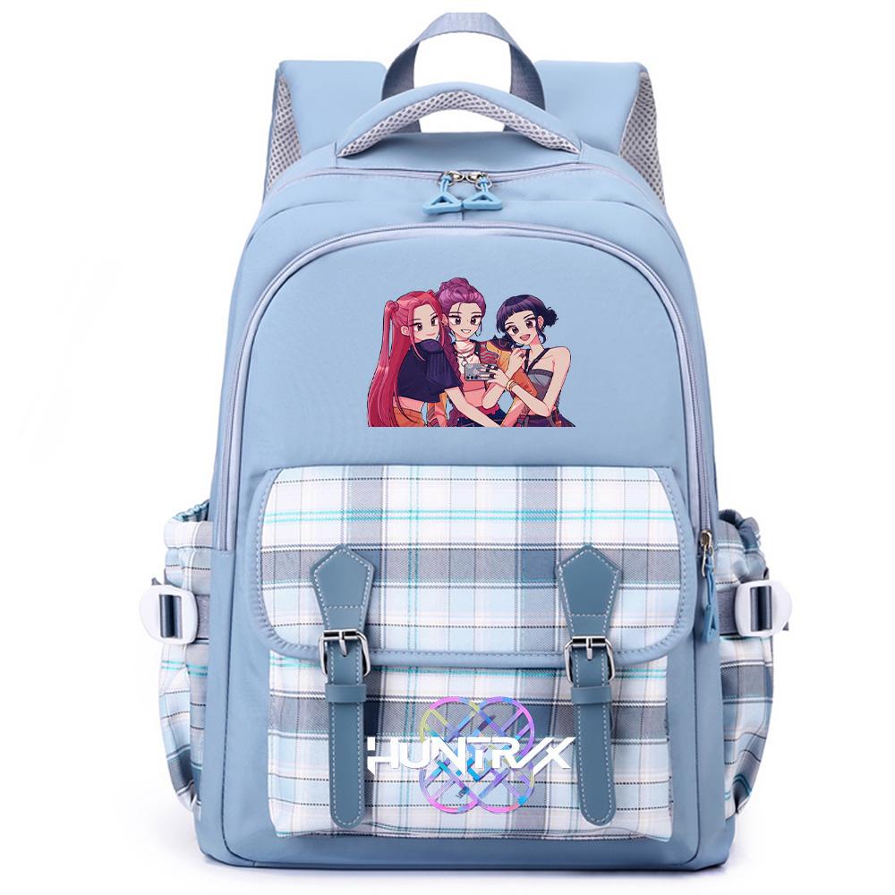 Anime K-Pop Printed Large Capacity Backpack for Teenger Student Girl Boy Schoolbag Bookbag Women Large Capacity Waterproof Travel Bag Kid Gift