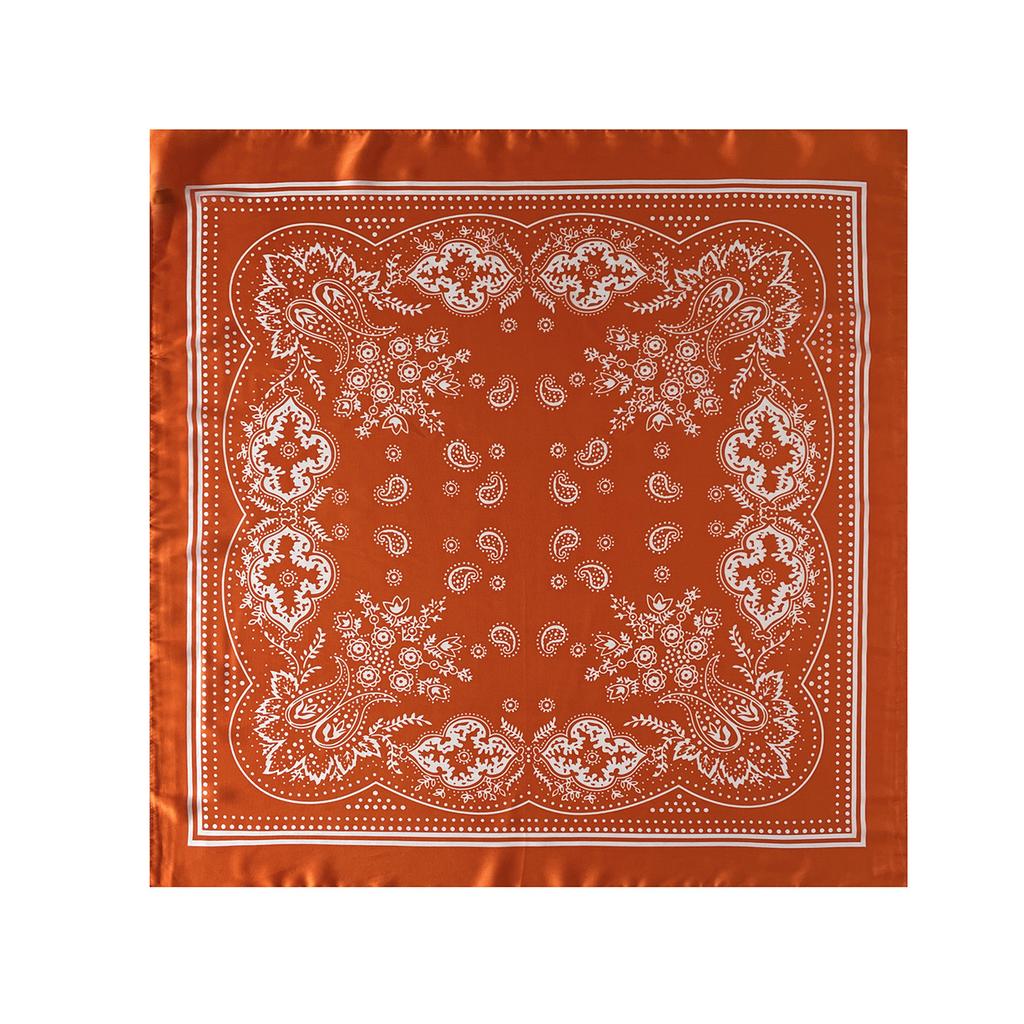 Ethnic Paisley print hot-selling satin light silk scarf headscarf small square scarf 71 size wholesale