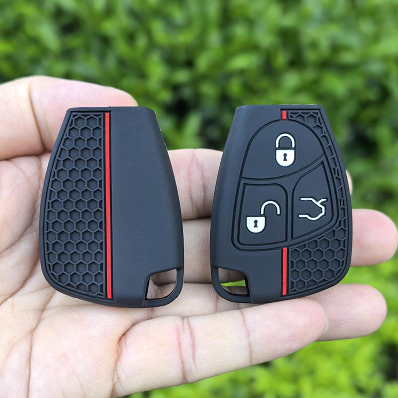 New Silicone Car Key Cover Case For Mercedes Benz C B E Class W203 W211 W204 Yu Bn Cls Clk