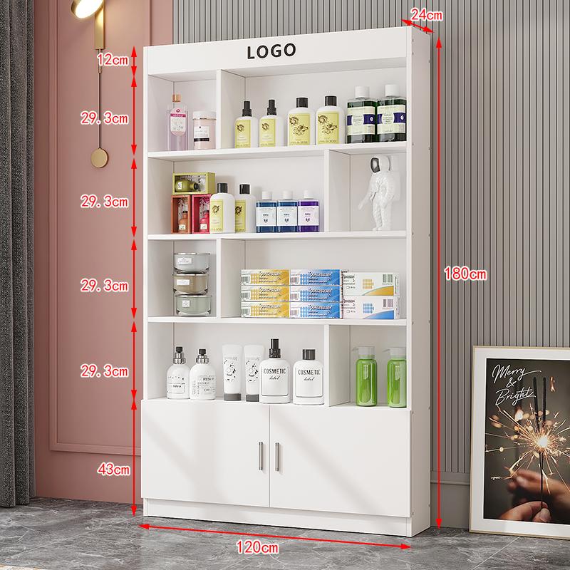 Beauty Salon Cosmetic Display Cabinet & Makeup Shelf Rack