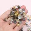 200pcs Gold Colors Metal Flower Spacer Beads Caps 8/9mm For Diy Beaded Bracelets Necklace Jewelry Making Accessories Findings