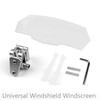 Bruce & Shark Motorcycle Universal Adjustable Clip Spoiler Shield Screen Universal Clear