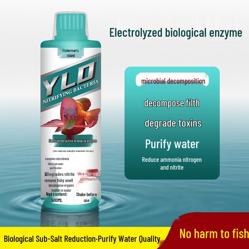 

Bio-Enzyme Aquarium Purifier: Decomposes Ammonia, Nitrogen, Nitrite; Supports Nitrifying Bacteria & Reduces Algae.