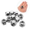 10 peças 1/2-20 Porcas de Roda Acorn Porcas de Roda de Aço Rosca de 16 mm Diâmetro de 21 mm Para Roda de Pneu de Cubo de Flange de Roda de Carro Caminhão RV Barco Trailer