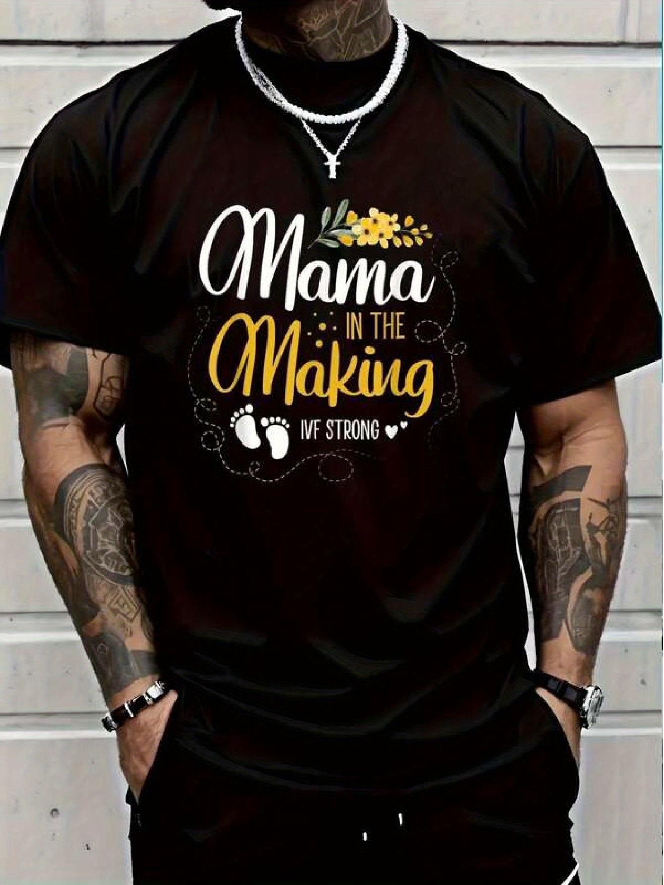

100% Cotton Mama In The Making IVF Strong For A IVF Embryo Fertilization T-shirt Fashion Women Men Graphic T-shirt Casual Tops S