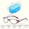 3 Pairs Floral Pattern Reading Glasses Stylish Blue Light Blocking Folding Reading Glasses Small Folding Readers for Women Men