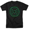 DC Comics - Green Lantern - Green Flame Logo - Adult Unisex T-Shirt - Black