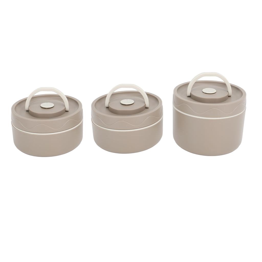 Insulated Lunch Container 304 Stainless Steel Sealed Multifunction Portable Round Thermal Bento Box