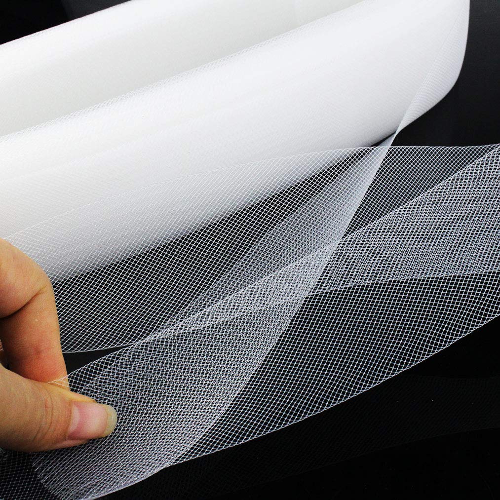 1-10cm Flat Plain Hard Stiff Rigid Crin Horsehair Braid Polyester Boning for Sewing Wedding Dress Dan Formal Dress Acssory