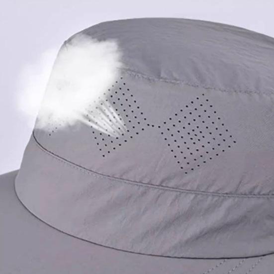 Fisherman Hat Wide Brim Shawl Design Big Head Circumference Quick-Drying Hat Extra Large Brim Neck Shawl Sun Protection Hat