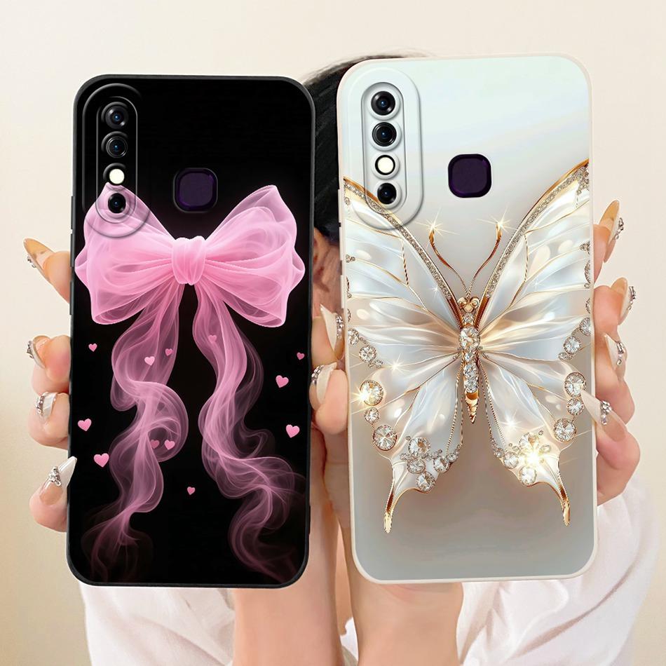 For Infinix Hot 8 / Hot 8 Lite X650 X650C X650B X650D Cute Cat Flower Cartoon Phone Case Shockproof Soft Silicone Covers Bumpers
