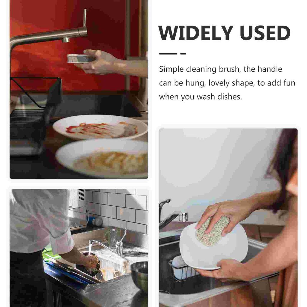 30 Pcs Dish Scrubber Wash Bowl Ball Kitchen Sponge Non Scratch Scouring Pad Pot Scrubber Multipurpose Pads Household