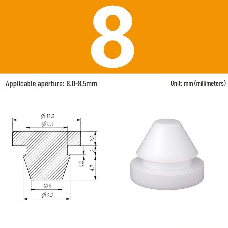 High-Temp Resistant Silicone Rubber Stopper with Card Slot Sealing Cap