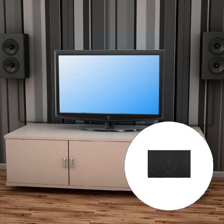 Universal Television Cover Heavy Duty Waterproof Dustproof Fabric Scratch Protections with Convenient Storage Pocket