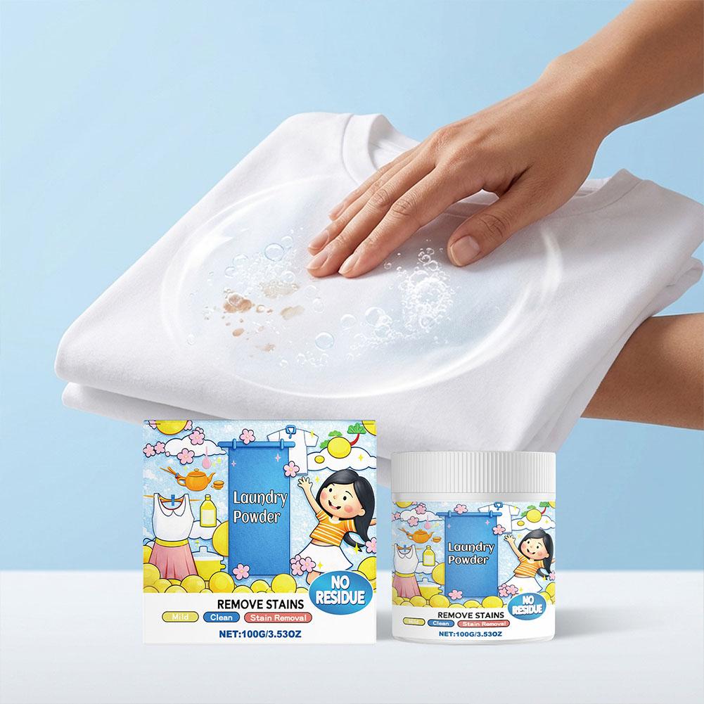 Laundry Detergent Powder Cleans Removes Stains And Dirt Refreshes Softens Leaves A Fresh Natural Fragrance For Household 1/ F4W6