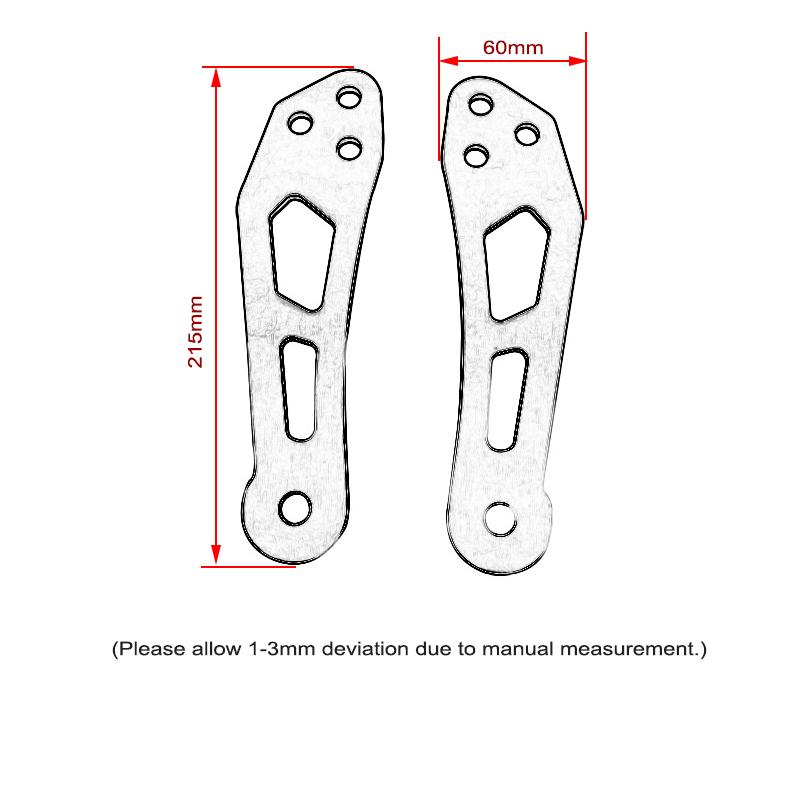 2024 Motorcycle Rear Lowering Links Lower Drop Kit Suspension Links Accessories For Kawasaki For ninja 400 Z400 Z 400 2018-2023
