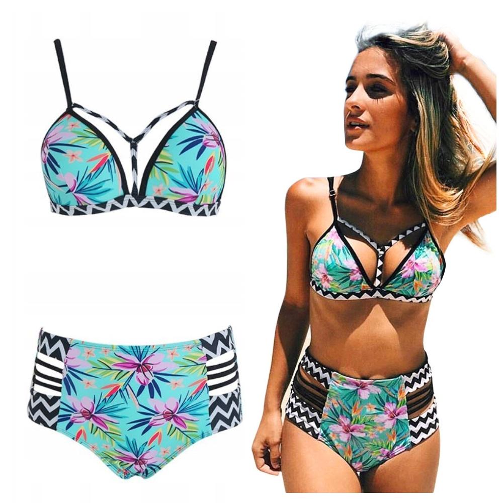 Zweiteiliges Push-up-Bikini-Set, High Waist, Badeanzug, Pool, Strand. Zweiteiliges Push-up-Bikini-Set, High Waist, Badeanzug, Pool, Strand.