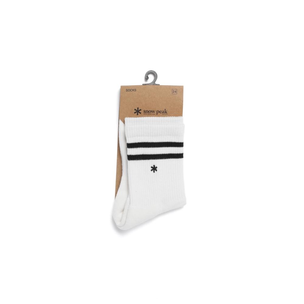 [Snowpeak] Asterisk Crew Socks Off White (S26ZUFSO80)