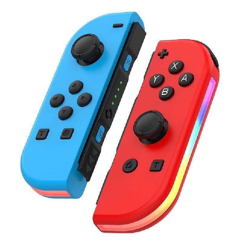 Colorful Rgb Light Switch Joycon Controller With Vibrant Vibration And Motion Sensitivity